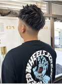 メンズ×シルバーハイライト