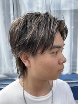 メンズココ 清澄白河店(MENS COCO)&nbsp;メンズハイライトカラーウルフスタイル刈り上げ