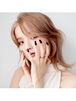 モンド ヘアクリエーション 和田店(monde hair creation)&nbsp;【monde】外ハネボブ×ケアブリーチ×ミルクティーベージュ