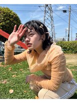 ヴィオラカラー(VIOLLA COLOR)&nbsp;地毛風ウェーブ×前髪あり/小倉