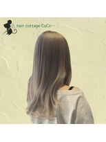 ヘアーコテージ ココ(hair cottage CoCo...)&nbsp;ブリーチ×ホワイトベージュ