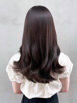 アイティー バイ アルバム 中野店(IT by ALBUM)&nbsp;おくれ毛グレージュ暗めカラー韓国ヘアロング_ba559152