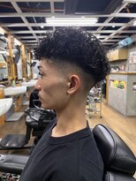 ファクトリーバーバーショップ(FACTORY barber shop) パーマ× fade