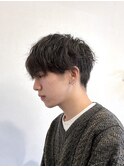 MEN’S HAIR/サーフカール/刈り上げセンターパート/岡山
