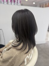 ツーバイヘアーズチーク(2 by hair. s chic) アッシュグレージュ×ミディアムウルフ