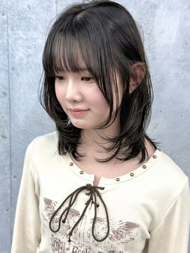 ラウンジ モリオ イケブクロ(Lounge MORIO Ikebukuro) ミディアムレイヤーカットシャギーカットハッシュカットレイヤー