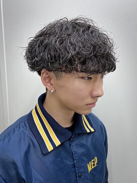men's salon Gaudi 池袋店【メンズサロン ガウディ】 メンズツーブロック刈り上げマッシュ×波巻きツイストスパイラル