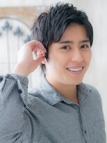 モッズヘア メン 南越谷南口店(mod's hair men)&nbsp;かき上げアッシュブラック大人ビジネスメンズカットZ南越谷