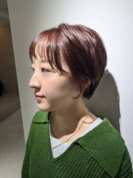 エンバイユアーズ 飯田橋店(eN° by youres) [飯田橋/韓国カラー]カシスレッド ショートヘア カシスカラー