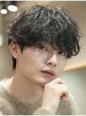 渋谷大人シャドウパーマメンズカット波巻きスパイラルツイスパ