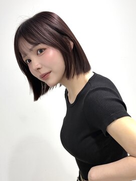 ヴェイン 渋谷(vain) 切りっぱなしボブ簡単スタイリング時短ヘアセット