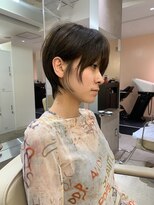 ペレ 原宿(PELE)&nbsp;ダークパープルナチュラルショート夏のヘアアレンジ原宿