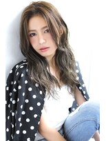 ブラン 梅田(Blanc)&nbsp;【Blanc】ウェットウェーブ×セミロング