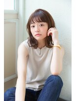 アンアミ オモテサンドウ(Un ami omotesando)&nbsp;【Ｕｎａｍｉ】　透明感ミディアム×デジタルパーマ　　島田梨沙