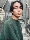 ◇サイドパートショート ツーブロック かき上げヘア
