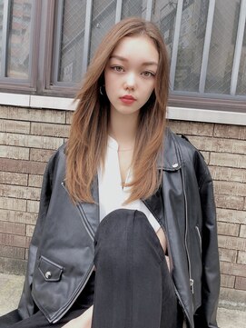 サロンドミルク 溝の口店(salon de MiLK) ナチュラルワンカールストレート