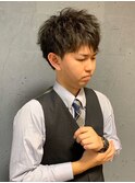ビジネスパーマ<理容室><日野/床屋/メンズ>