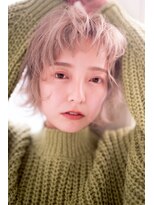 チェレ ロッソ 金剛店(Chere rosso)&nbsp;ハイトーンショート/ダブルカラー/透明感ベージュ