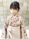 着付け 袴 卒業式