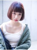 【kate 大宮】ぱっつんボブ×ダークブラウン