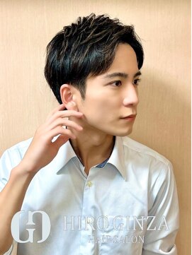 ヒロギンザ 上野店(HIRO GINZA) メンズベリーショートビジネスヘアツーブロ束感