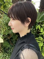 20代30代40代50代大人可愛いハンサムショート/前髪ありショート