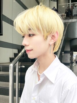 アルバム 新宿(ALBUM SHINJUKU) ワンホンメンズブロンド_アッシュブラックウルフ_ba384441