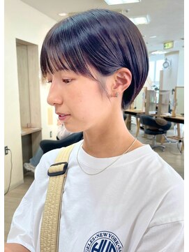 ソソ(soso) 【soso 伊勢田】丸みショート×黒髪【横浜/ブリーチ】