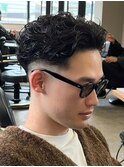 ツイストスパイラル波巻きパーマスパイラルパーマパーマメンズ