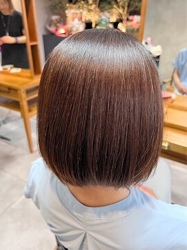 アイノアシェール 西宮(AInoa Cher) 髪質改善/ショートボブ/ブラウン