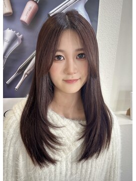 ブランシェ 春日井市民病院前店(BRANCHE) 顔まわりレイヤー×ラベンダーグレージュ