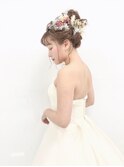 パーティーヘアセット　ヘアアレンジ　結婚式ヘア　二次会ヘア