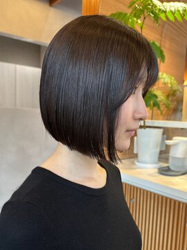 ロンド ボーイ 表参道(Lond BOY) ミニウルフレイヤーカット顔周り前髪韓国ショートボブ