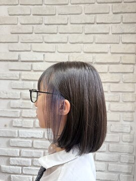 ビランチェ 池袋(bilancia) ホワイトグレージュ/ミニウルフ/インナーカラー