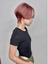 コルク バイ マグ 松本駅前(COLK by Mag)&nbsp;20代30代夏◎ピンクカラーブリーチショート×小顔レイヤー