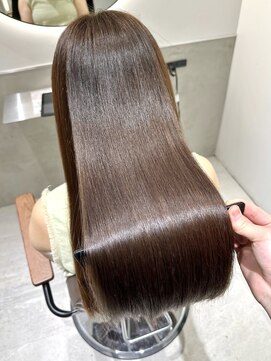 エン バイ ユアーズヘア 銀座店(eN° by youres hair) 縮毛矯正 髪質改善ストレート 艶髪ロング 美髪ベージュブラウン