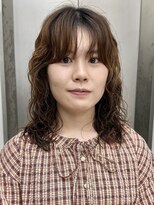 ビューナゴヤ 名駅(VIEW NAGOYA)&nbsp;前髪カタログ/イメチェンスタイル／ウェーブパーマ/こなれミディ