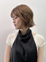 ニール 名古屋 伏見 丸の内(NEELU)&nbsp;【Neelu__rie】柔らかベージュにラフなBOB!