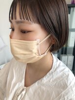 エミィ(emii.)&nbsp;ショートボブ/モカブラウン/オン眉ヘア