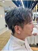 無造作◎ルーズパーマ×センターパートで大人色気ヘア