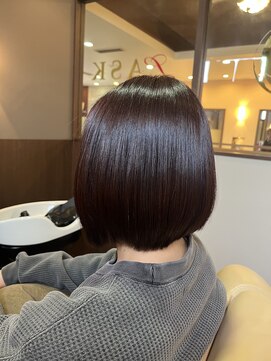 大人可愛いヘルシーボブスタイル30代40代50代60代