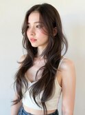 韓国ヘア/透明感カラー/小顔に見せる顔まわりカット/ミディアム