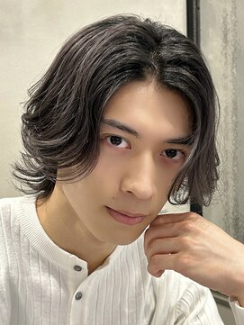 ロンドオム 池袋(Lond Homme) men's/メンズ/ダウンパーマ/黒染め/韓国/ブルーブラック/池袋