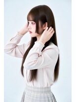 コートフィールエー(CO_T feel.a)&nbsp;愛されガーリー　透ける前髪×さら艶ストレートロング