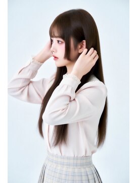 コートフィールエー(CO_T feel.a) 愛されガーリー 透ける前髪×さら艶ストレートロング