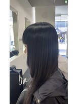 アルバサンス(albasanz) ナチュラルストレート×重めバングロング
