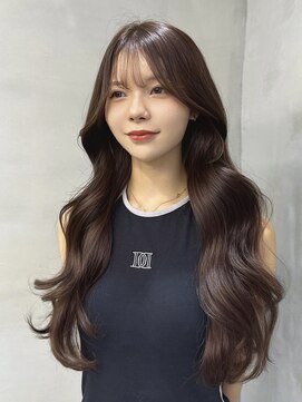 ペレ 原宿(PELE) ダークパープルナチュラルショート夏のヘアアレンジ原宿