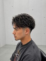 メンズ ラピス(Men's Lapis) 縦落ちツイスパ