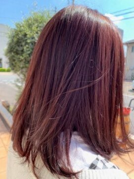 ファーレ オリエンテ(fare oriente) 艶めくピンクカラー★ワンカールミディ★