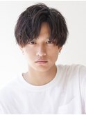 ナチュラルアップバングショート